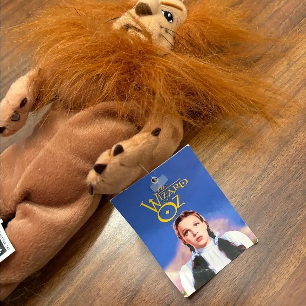 Wizard of Oz Cowardly Lion vintage 1998 Warner Bros. 60th Anniversary Plush NWT